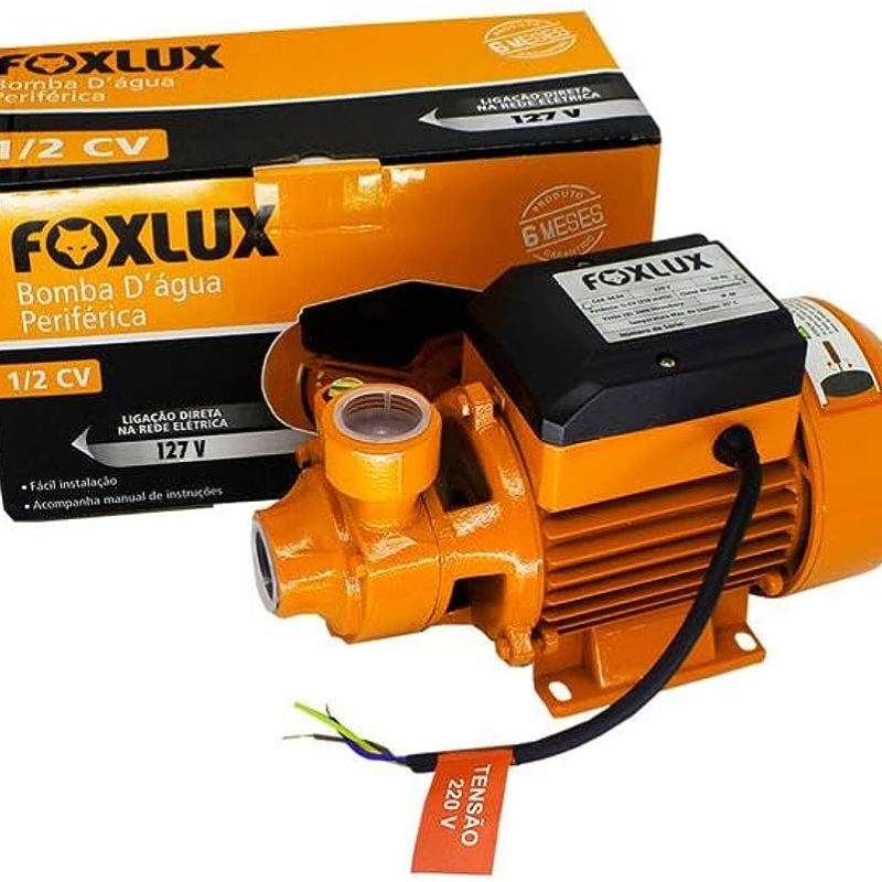 BOMBA D AGUA PERIFERICA FOXLUX 1/2CV 127V ref. 022629