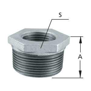 TUPY BUCHA RED. FERRO GALV. (02) 1/2 X 1/4 ref. 024156