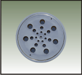 GRELHA PLAST. RED 15X15 CROMADA C/PORTA GRELHA ref. 019061