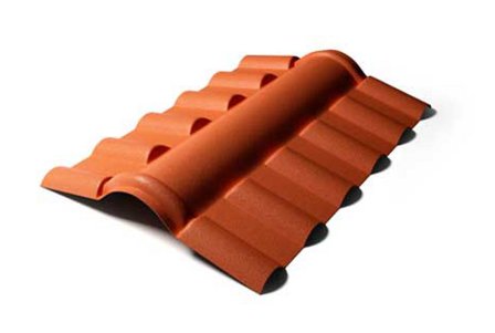 TELHA PVC COLONIAL CUMEEIRA CENTRAL ref. 019327