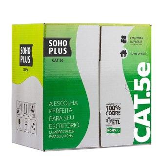 FIO CABO REDE CAIXA 305MT CAT5E 1GB AZUL ref. 024039