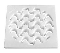 GRELHA PLAST. QUA 15X15 BRANCA COPACABANA ref. 019926