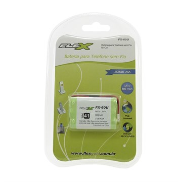 PILHA BATERIA P/TELEF.S/FIO UNIVERSAL 3,6VX600MAH ref. 020374