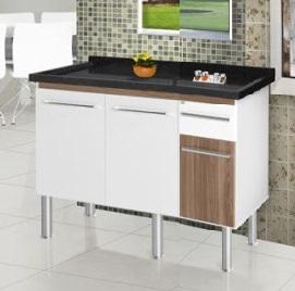 GAB. COZ. MAD. 180 MDF PARISE CARVALHO ref. 020752