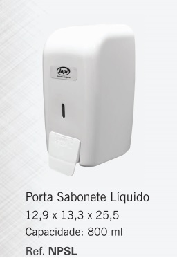 SABONETEIRA P/SABONETE LIQUIDO JAPI 800ML ref. 020940