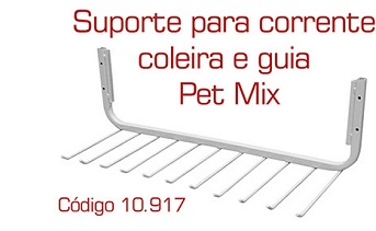SUPORTE GANCHEIRA C/ 11 GANCHOS PET MIX ref. 020993