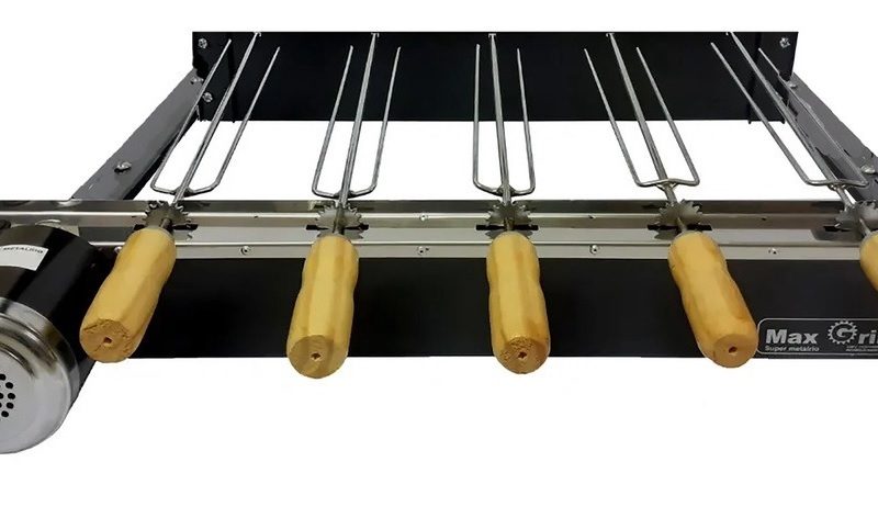 GIRAGRILL KIT 5 ESPETOS EM ACO BAIXO 127V SM 078 ref. 021935