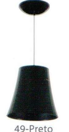 LUMINARIA PENDENTE LISO PRETO ref. 021960
