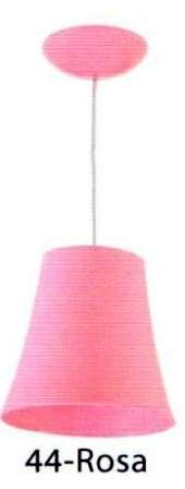 LUMINARIA PENDENTE LISO ROSA ref. 021961