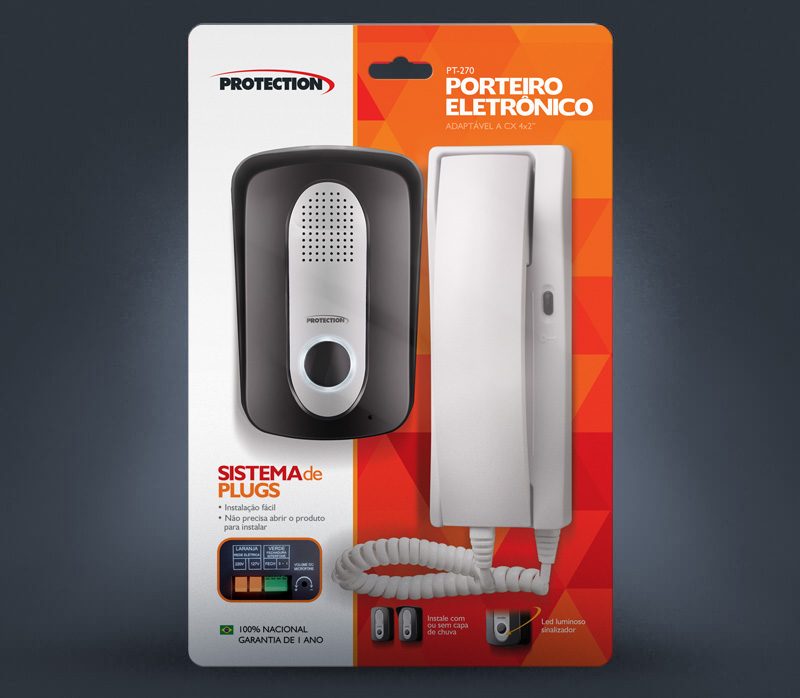 INTERFONE ELETRO.C/DISP.FECH.PT 270 PROTECTION ref. 022877