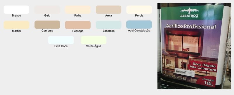 LATEX  ALBATROZ 18 LITROS AZUL CONSTELACAO LATA ref. 025233
