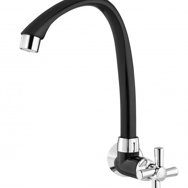 TORNEIRA PL. TIGRE CROSS B.MOV. PAR. COZINHA PRETA ref. 023711
