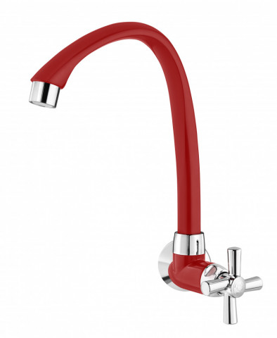 TORNEIRA PL. TIGRE CROSS B.MOV. PAR. COZINHA VERM ref. 023712