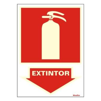 PLACA SINAL. PVC FLUOR 20X30 EXTINTOR 250BD ref. 023838