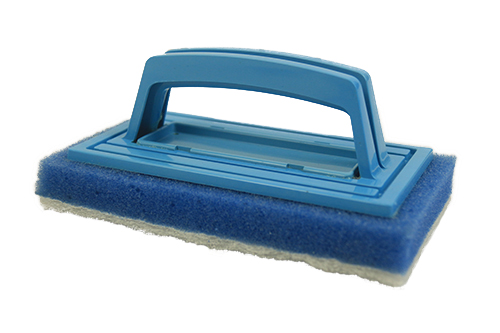 ESPONJA COM CABO LIMPA TUDO LEVE AZUL ref. 024165