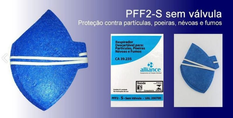 MASCARA DESCARTAVEL PFF2 COMUM ALLIANCE ref. 024273