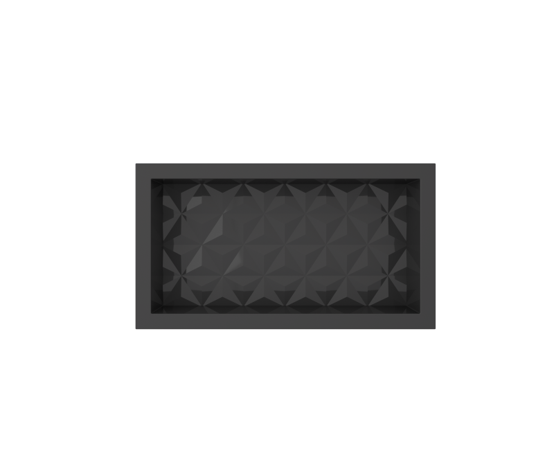 NICHO BANHEIRO MULTI 60X30 PRETO     TEXT TRIANGULO ref. 024400 - Imagem 3