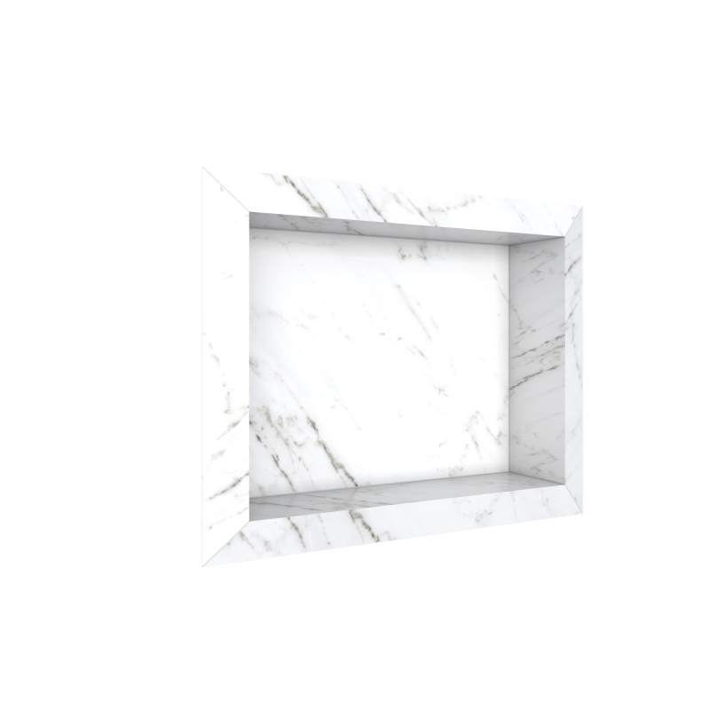 NICHO BANHEIRO DIAMANTE 40X30 PORCEL. BRANCO ref. 024404