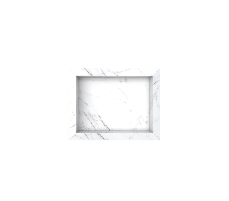 NICHO BANHEIRO DIAMANTE 40X30 PORCEL. BRANCO ref. 024404 - Imagem 3
