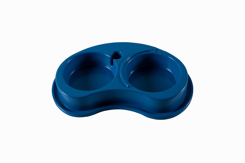 PET/CFDM COMEDOURO DUPLO ANTIFORM 1000ML AZP ref. 024418