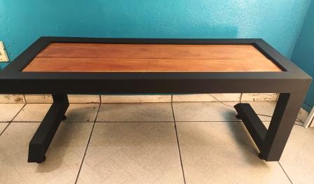 MESA METALON ARTESANAL 45X110 PRTO ref. 024569