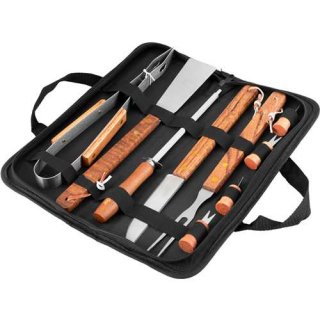 KIT PARA CHURRASCO C/ 10 PC VONDER C/ ESTOJO ref. 024768