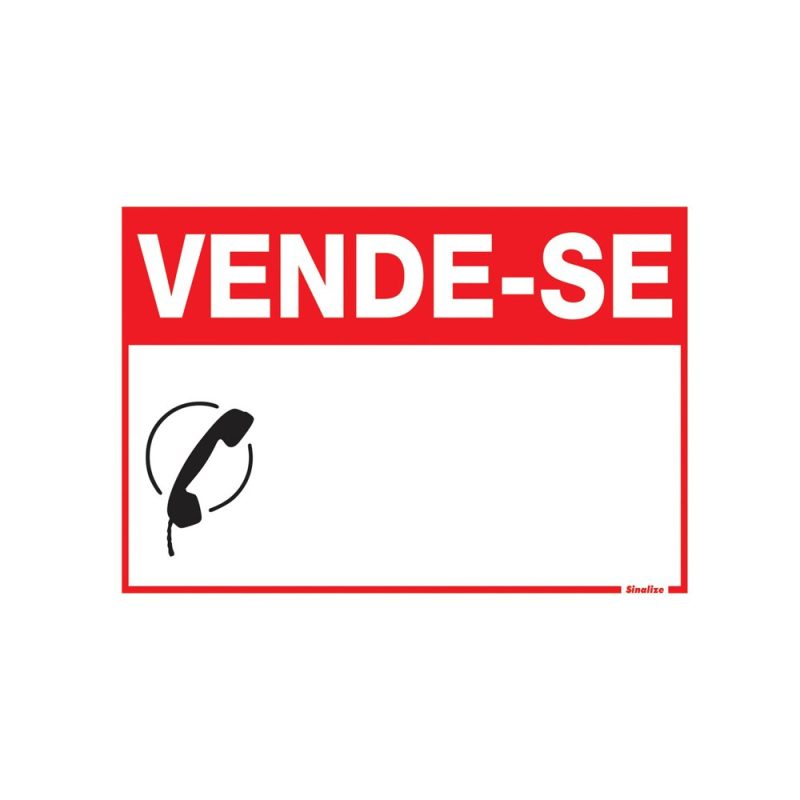 PLACA SINAL. PVC 20X30 VENDE-SE 250CN ref. 024907
