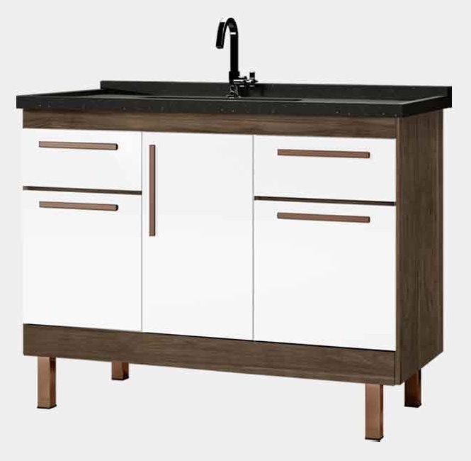 GAB. COZ. MAD. 120 MDF ATENAS AVELATO-BRANCO ref. 024980