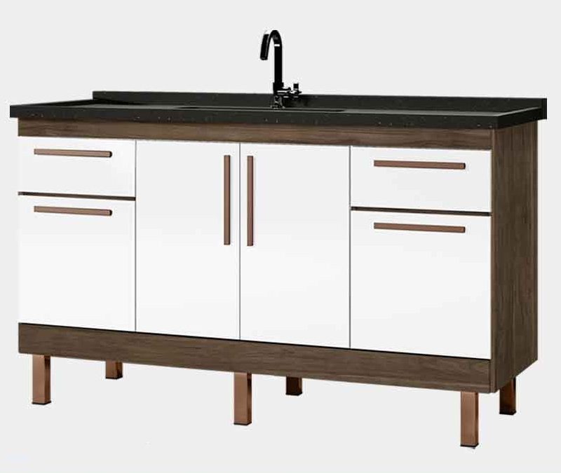 GAB. COZ. MAD. 150 MDF ATENAS AVELATO-BRANCO ref. 024982