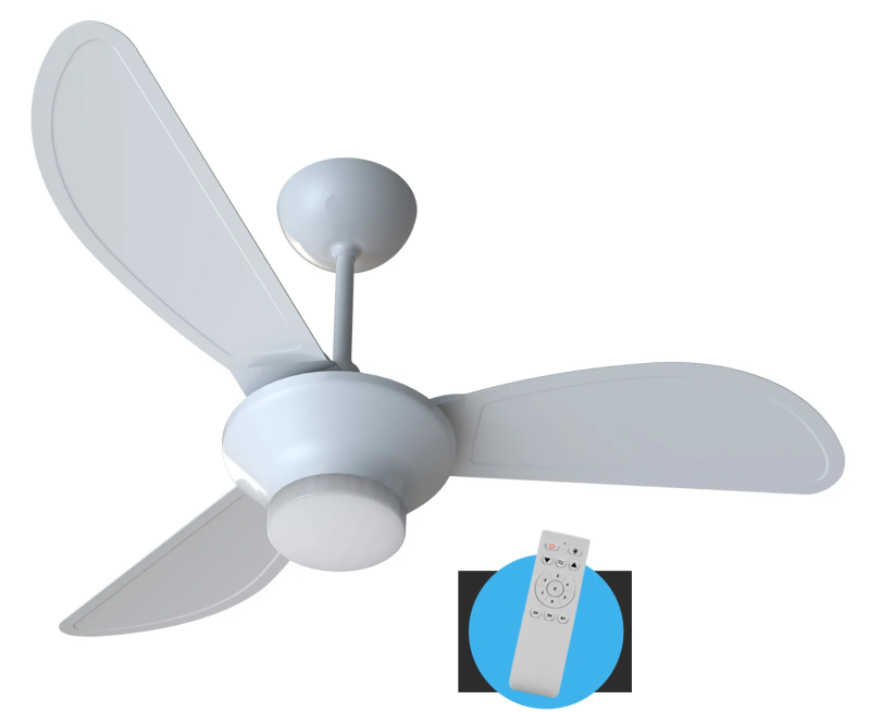 VENTO TETO V.SOL PA INJ LED 18W MISTRAL BIV C/CONTROLE ref. 025007