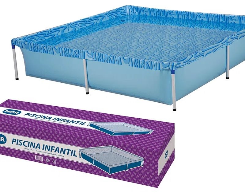 PISCINA INFANTIL 1500LTS 190X190 C/ PE DE METAL ref. 025011