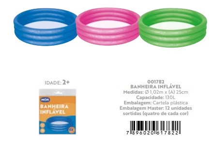 PISCINA BANHEIRA INFLAVEL 130LT ref. 025023