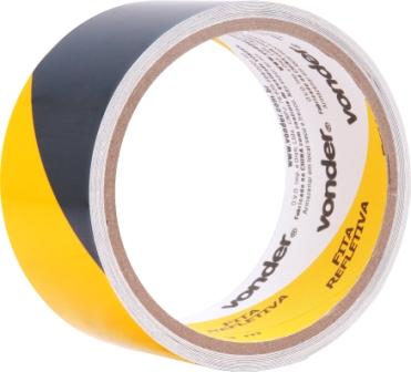 FITA DEM. REFLETIVA ADESIVA AM/PTO 50MM X 3MT ref. 025343