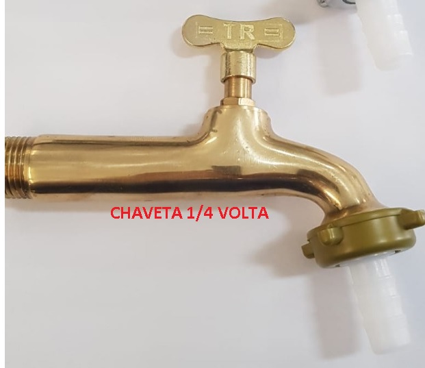 TORNEIRA AMA JARDIM 3/4 13.28 CHAVETA 1/4V CURTA ref. 1846