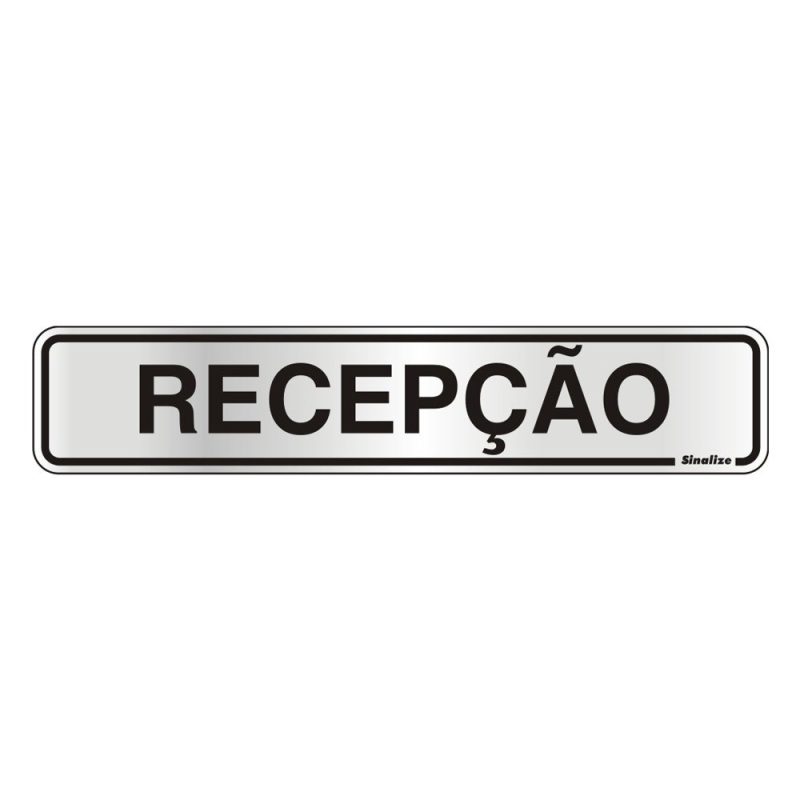 PLACA SINAL.AL.05X25 RECEPCAO ref. 025400