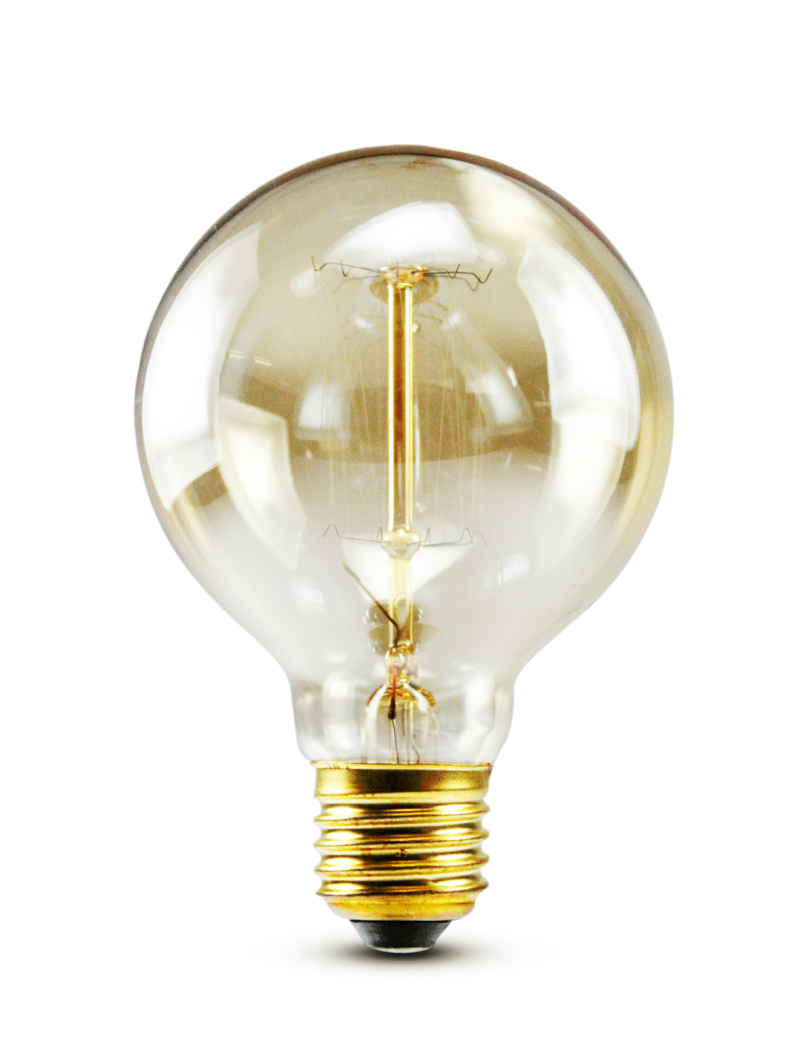 LAMPADA FILAMENTO CARBONO 40W 2400K AMBAR 220V G80 ref. 025448