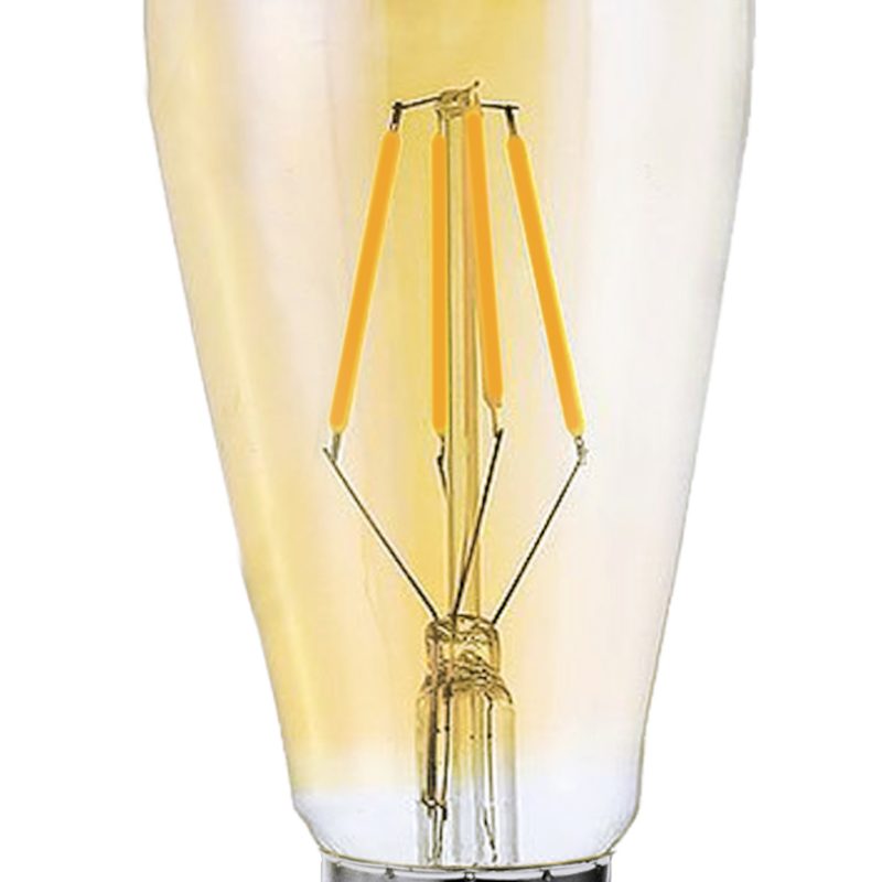 LAMPADA FILAMENTO LED BULBO ST64 4W 2200K AMBAR BIV ref. 025449