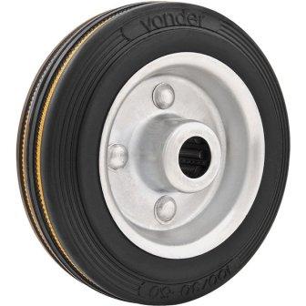 RODA CARRINHO DE CARGA BORRACHA S/ CAMERA 6P ref. 025598