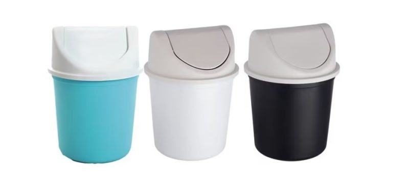 LIXEIRA PLASTICO  3,6 LITROS BASCULANTE CORES ref. 025601