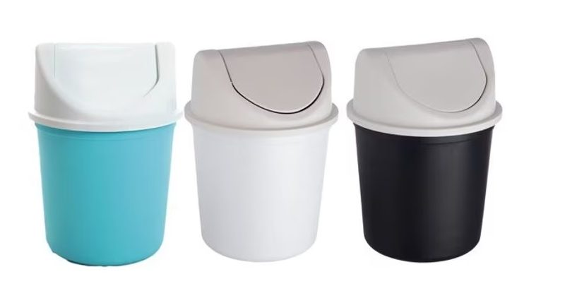 LIXEIRA PLASTICO  3,6 LITROS BASCULANTE CORES ref. 025601