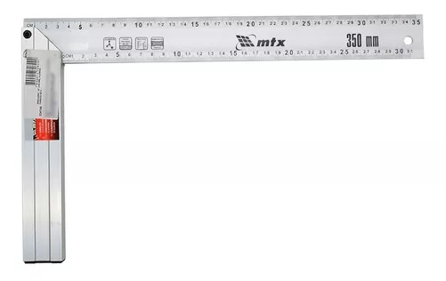 ESQUADRO CABO METALICO 14 350MM ALUMINIO MTX ref. 025613