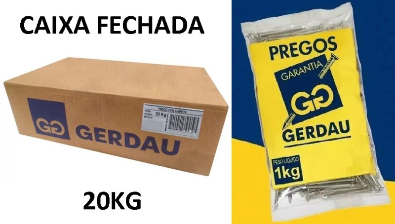PREGO POLIDO 18 X 27 CAIXA COM 20KG ref. 026015