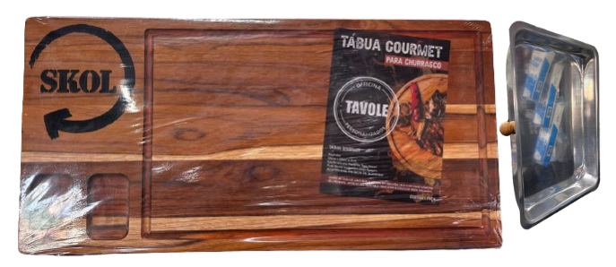 TABUA  CHURRASCO COM BANDEJA SKOL ref. 026266