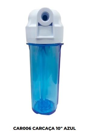 FILTRO AGUA PONTO DE USO 10P 1/2 R.PVC CAR006 AZUL ref. 026285