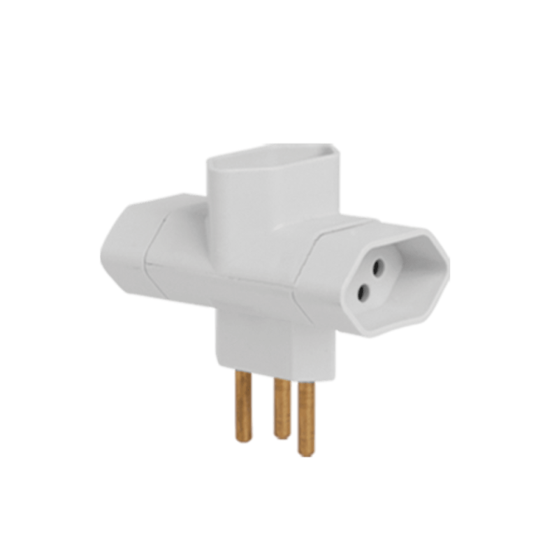 PINO ADAPTADOR  3 SAIDAS 2P+T 10A ILUMI 12270 ref. 026390