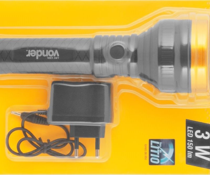 LANTERNA RECARREGAVEL 150 LUMENS BIV LRV 150L VONDER ref. 026516