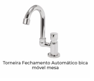 TORNEIRA AUTOMATICA 4005 MESA BICA MOVEL ref. 026602