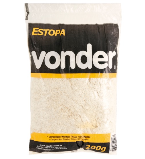ESTOPA POLIMENTO BRANCA 200GRS VONDER ref. 026919