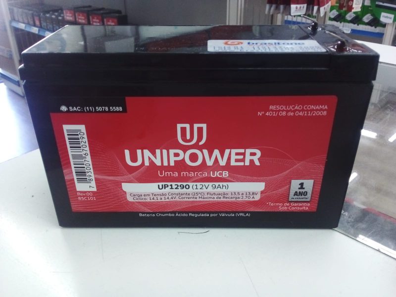 BATERIA NOBREAK 12V 9AH SELADA UP1290 6K305 ref. 026933