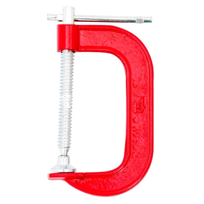 GRAMPO GARRA FERRO TIPO C BRASFORT VERMELHO N.04 ref. 026934